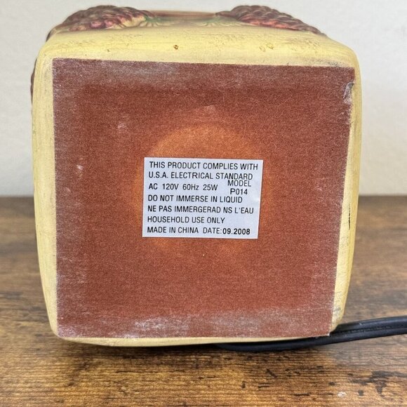 Scentsy Pinecone Wax Warmer No Lid, Tested Fall Rustic Retired 5" Height - Picture 14 of 15